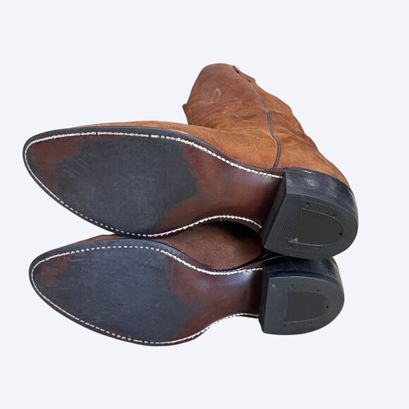 Vintage Levi’s Orange Tab Cowboy Boots Brown Suede Western Men’s Size 11 M - Picture 8 of 8